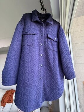New without tags Simply Southern Quilted Purple Utility Overshirt